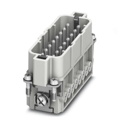 Isolant mâle HEAVYCONNEC, série A16, 16 pôles, raccordement vissé