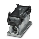 Embase en saillie avec couvercle B16, avec étrier transversal, Matériau: Aluminium coulé sous pression, anti-corrosion, Nombre d