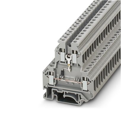 Bloc de jonction à vis à diode à 2 étages gris - 4mm²