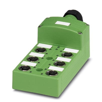 Répartiteur pour capteurs / actionneurs, avec verrouillage rapide SPEEDCONNEC et LED, câble multiconducteur enfichable et prises