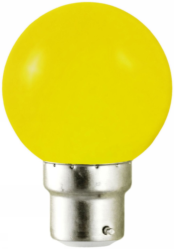 LED 1W BULB B22 JAUNE BOITE