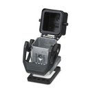 Boîtier en saillie avec flasque D7, avec étrier longitudinal, Matériau: Aluminium coulé sous pression, résistant à l'eau de mer,