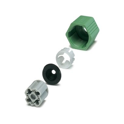 Kit QUICKON, comprenant écrou, couronne, joint d'étanchéité et bague d'épissure (de rechange)