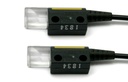 Barrage, 25.2 x 10.5 x 8 mm, angle droit avec fixation à vis, rayon de courbure 