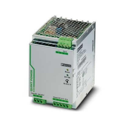 Alimentation pour profilé chapeau 24 V DC/20 A à découpage primaire, monophasée. Pour la première fois grâce à la technologie SF