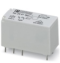 Relais miniature enfichables, avec contact de puissance, 2  contacts inverseurs, tension de la bobine 24 V AC