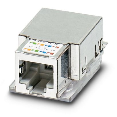 Isolant femelle RJ45, pour système Freenet, CAT5e, 8 pôles, blindé, avec raccordement de câble (raccordement autodénudant IDC), 