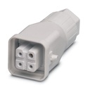 Capot HEAVYCONNEC QUICKON A3, pour étrier longitudinal, 3 pôles, raccordement PE, connecteur femelle, raccordement QUICKON, sort