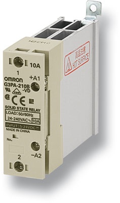 SSR Modèle rail DIN, avec radiateur, indicateur DEL, capot de protection, 5-24 V