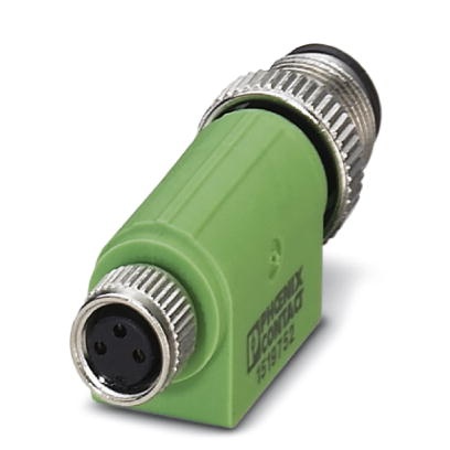Adaptateur, du connecteur mâle M12 sur connecteur femelle M8, 3 pôles