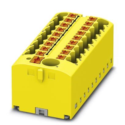 Bloc distributeur, Module de base avec alimentation, raccordement Push-in, nombre de connexions : 19, 0,14 mm² - 4 mm², pas :56 