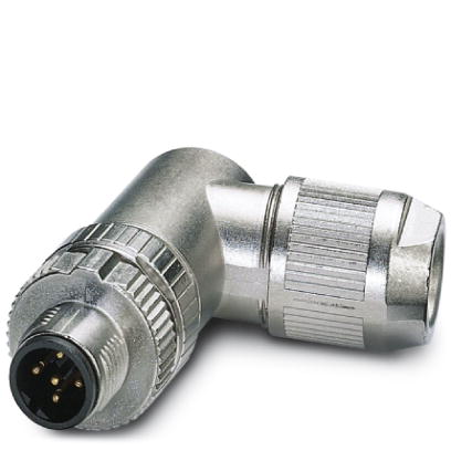 Connecteur-bus, PROFIBUS DP (12 Mbit/s), 3-pôles, blindé, Connecteur  coudé M12, Détrompage B, Raccordement Push-in, matériau de