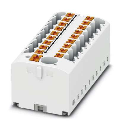 Bloc distributeur, Module de base avec alimentation, raccordement Push-in, nombre de connexions : 19, 0,14 mm² - 4 mm², pas :56 