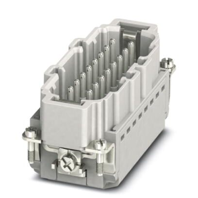 Isolant mâle HEAVYCONNEC, série B16, 16 pôles + PE, identification pôles 17-32, raccordement Push-in