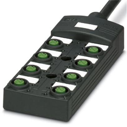 Répartiteur pour capteurs/actionneurs, Type de raccordement: Connecteur femelle M12 SPEEDCONNEC Plastique, Nombre de prises: 8, 