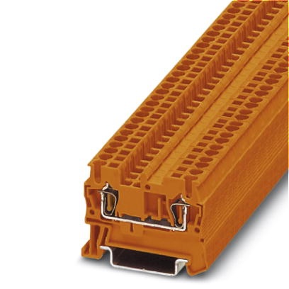 Bloc de jonction orange à ressort - 2,5mm²