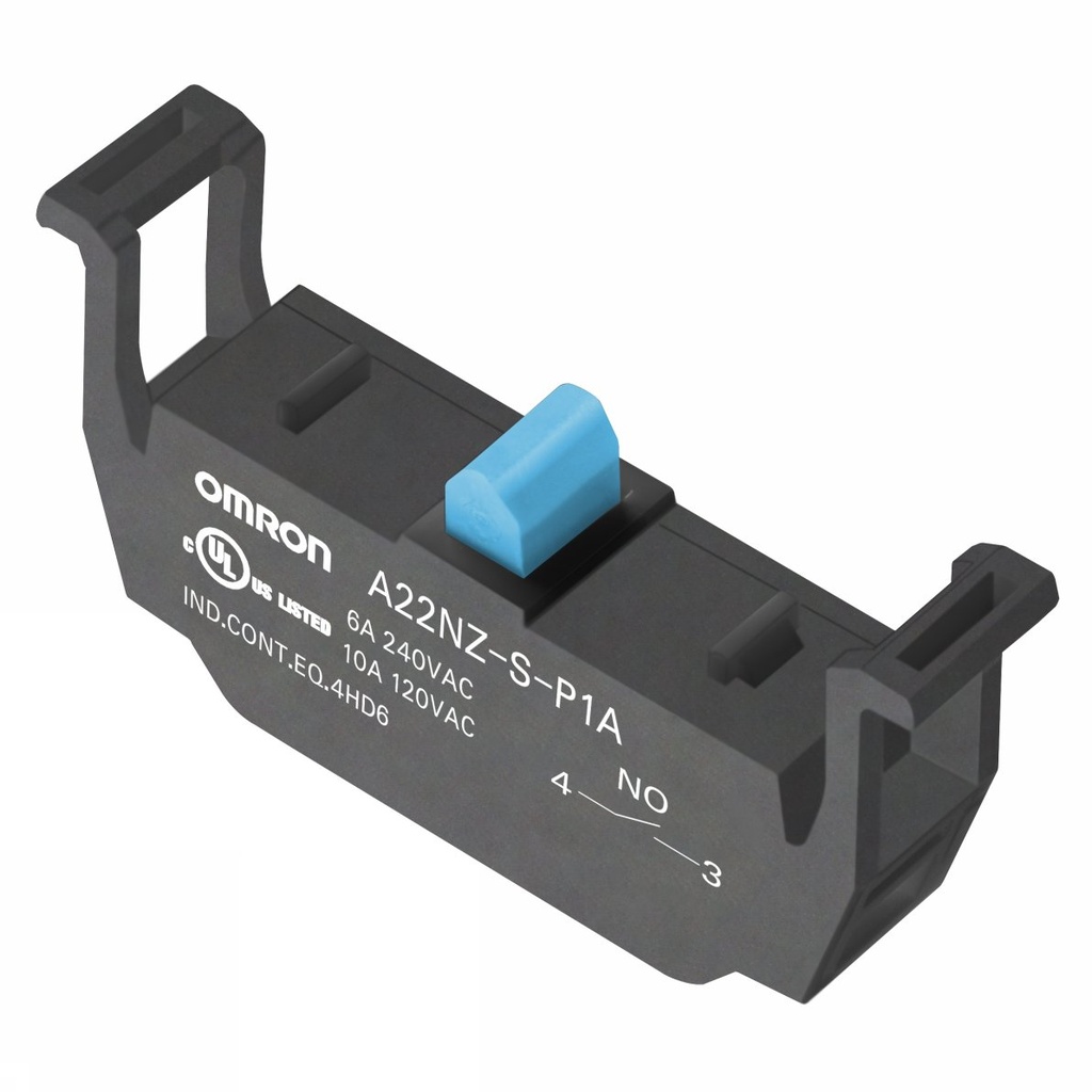 A22n contact blocks, spst-no, push-in terminal