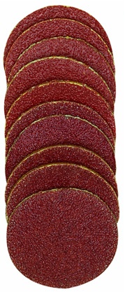Papier émeri forme disque Ø 18 mm - grain 120 et 150, chaque 10 pièces
