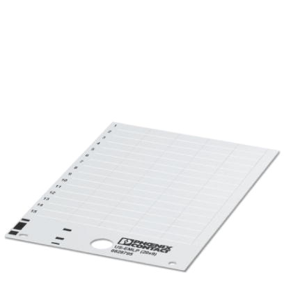 Etiquette en plastique, Carte, jaune, vierge, Repérable avec : Thermomark C, Type de montage: Collage, Surface utile: 17 x 7 mm