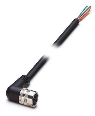 Fiche femelle M16, coudée, pour répartiteur 6 prises