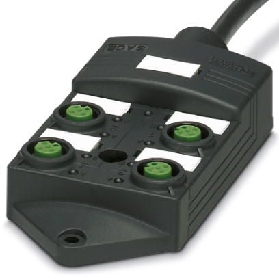 Répartiteur capteur/actionneur, Connecteur femelle M12 SPEEDCON Plastique, 4 prises, 5P, codage A, affectation des prises: doubl