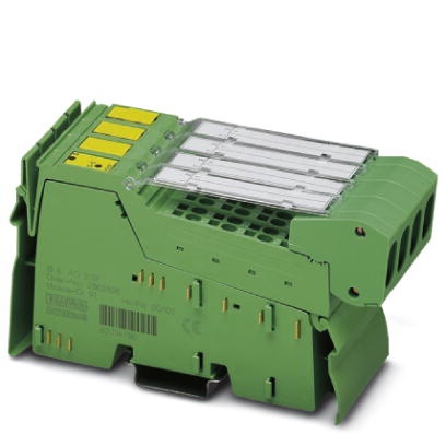 Module 8 sorties analogiques tension à 2 fils, avec connecteurs et étiquettes, IN LINE