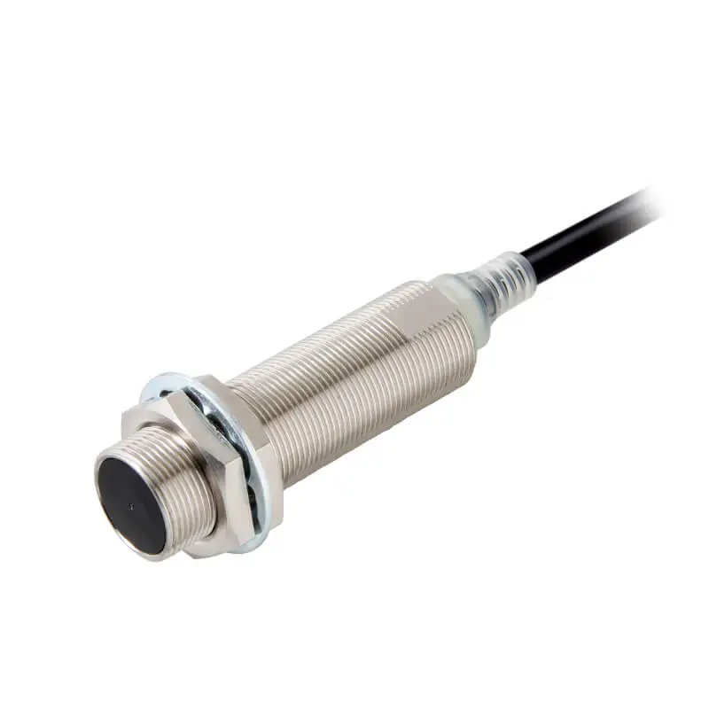 Détecteur de proximité inductif, nickel-laiton, corps long, m18, blindé, 8 mm, d