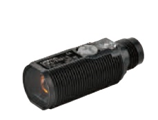 Cellule photoélectrique, M18 axial, plastique, rouge LED,  barrage, 20m, PNP, L-