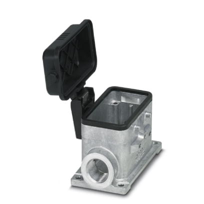 Embase en saillie avec couvercle B10, pour étrier transversal, Matériau: Aluminium coulé sous pression, couvercle de protection: