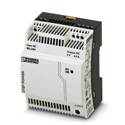 Alimentation pour profilé 5 V DC/6,5 A, à découpage primaire, monophasée.