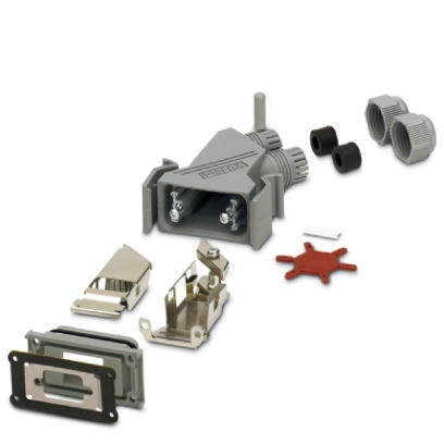 Jeu de connecteur SUB-D, taille Shell 1, indice de protection IP67, avec tôles de blindage