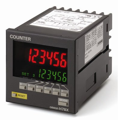72x72 mm, LCD 6 chiffres, multifonction, 1 présélection, 100-240 Vc.a., sortie: 