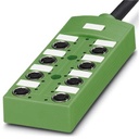 Répartiteur pour capteurs / actionneurs, avec système de verrouillage rapide SPEEDCONNEC, avec LED, câble multiconducteurs, étiq