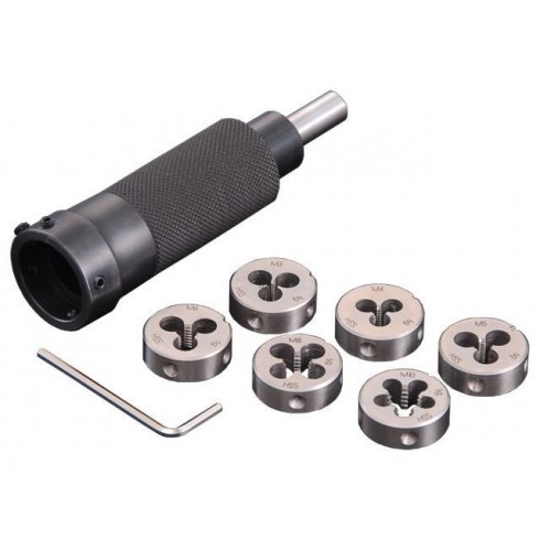 Porte-filière avec filière pour filets extérieurs de M 3 à M 10