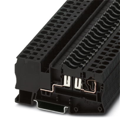 Bloc de jonction à ressort - 4mm² - embase pour porte fusible