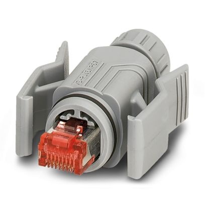 Connecteur RJ45, indice de protection: IP67,  nombre de pôles: 8,  1 Gbit/s,  CAT6,  matériau: PA,  type de raccordement: raccor