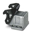 Embase D7, avec étrier longitudinal, Matériau: Aluminium coulé sous pression, résistant à l'eau de mer,  Hauteur: 28,5 mm