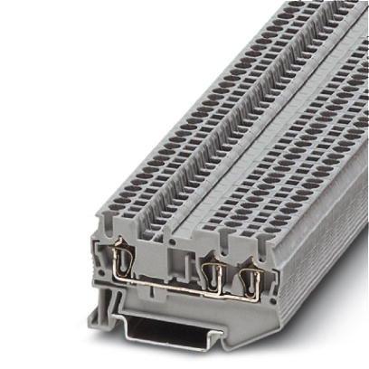 Bloc de jonction gris à ressort - 1,5mm² - 3 conducteurs