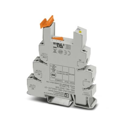 Embases PLC de 14 mm à raccordement vissé, tension d'entrée 24 V AC/DC(sans relais ni équipement optocoupleur)