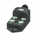 Répartiteur pour capteurs / actionneurs, avec verrouillage rapide SPEEDCONNEC, câble multiconducteur enfichable et prises double