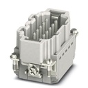 Isolant mâle HEAVYCONNEC, série B10, 10 pôles + PE, raccordement Push-in