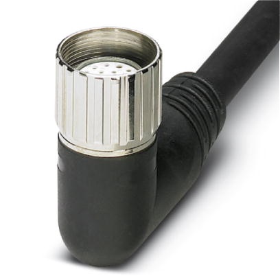 Connecteur femelle M23, coudée, 19 pôles, câble multiconducteurs 10 m