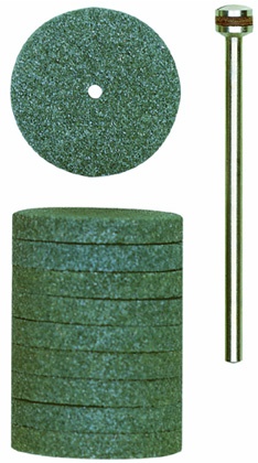 Disques à meuler en carbure de silicium Ø 22 mm, 10 pièces