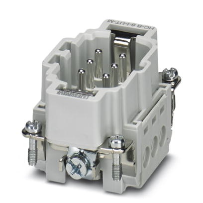 Boîtier pour connecteur mâle HEAVYCONNEC, série B6, 6 pôles, raccordement vissé ...