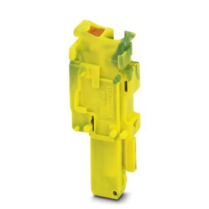 Fiche débrochable vert/jaune  - droite