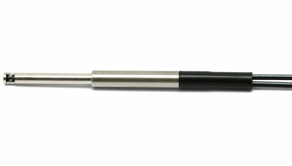 Réflexion directe, 3 mm dia. avec 15 mm 2 mm dia., angle droit, inox, rayon de c