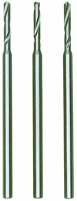 Forets en acier wolfram-vanadium Ø 1,6 mm, 3 pièces