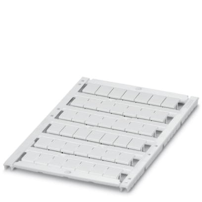 Repères pour blocs de jonction, Planche, blanc, vierge, Repérable avec : Thermomark C, Bluemark, Type de montage: Encliquetage d