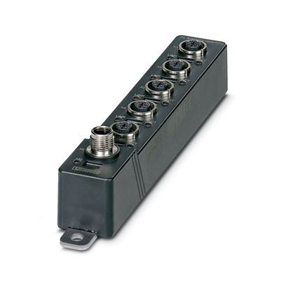 Switch Ethernet, 5 ports Ethernet en face avant au format M12, reconnaissance automatique du débit de transmission de données à 