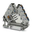 Distributeurs de potentiel, avec poussoirs,  250 V,  17,5 A, 1 x entrée puissance : section : 2,5mm²- 6mm², 12 x distribution co